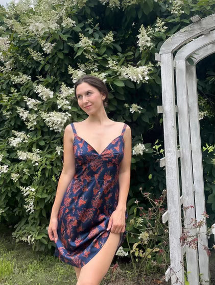 UPCYCLED! BOW BACK GALA MINI DRESS