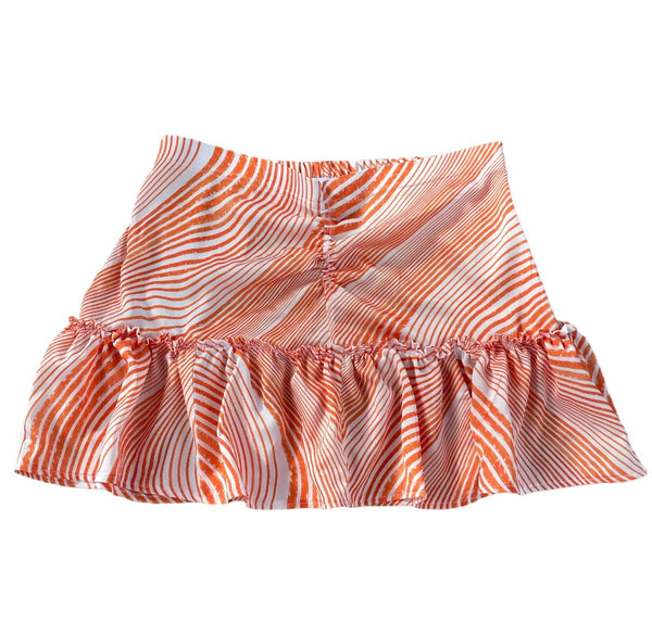 UPCYCLED! WATERMELON RUFFLE SKIRT