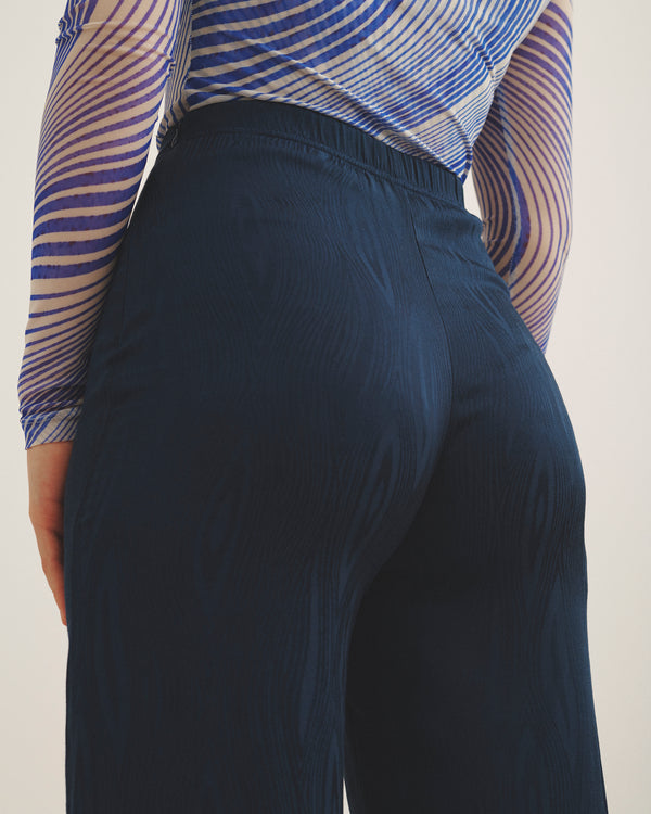 NAVY JACQUARD SET