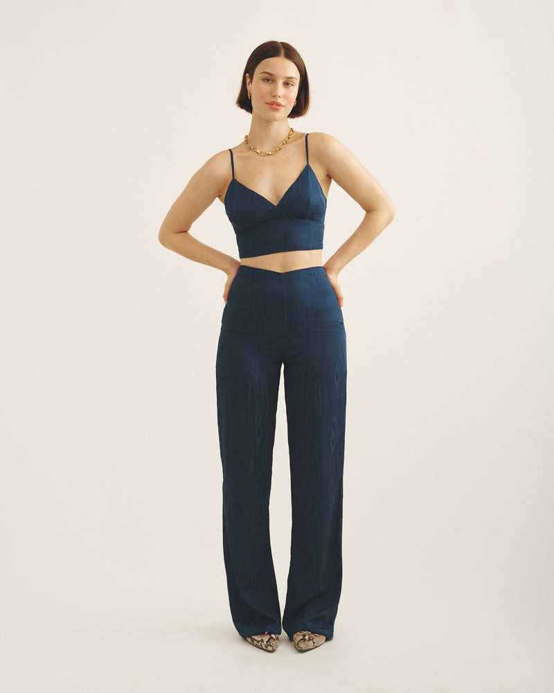 NAVY JACQUARD SET