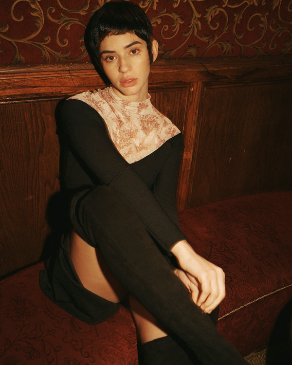 MONA DRESS - BABY RIB KNIT