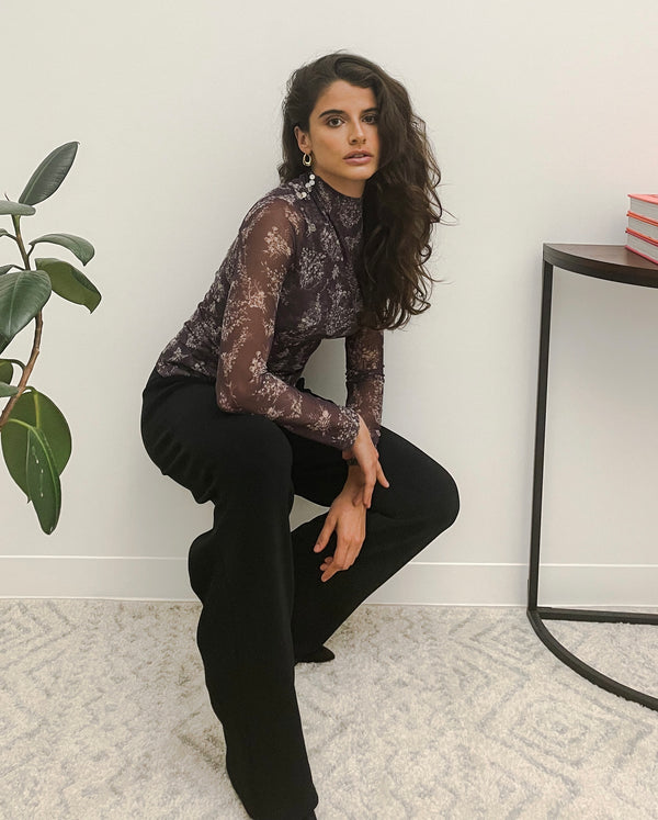 MESH TOP - FLORAL PORTO