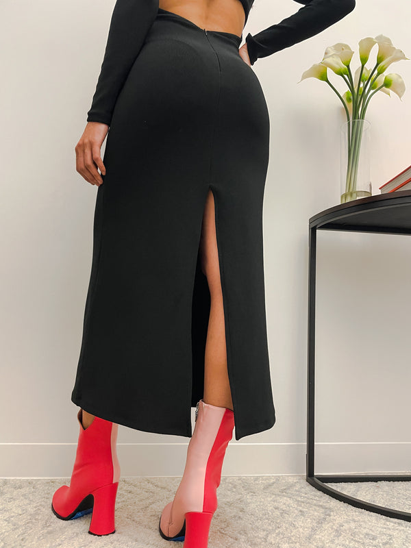 MONA DRESS - BABY RIB KNIT