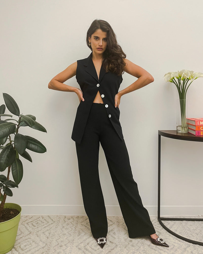 LIZA PANTS - BABY RIB KNIT