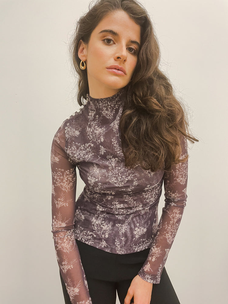 MESH TOP - FLORAL PORTO