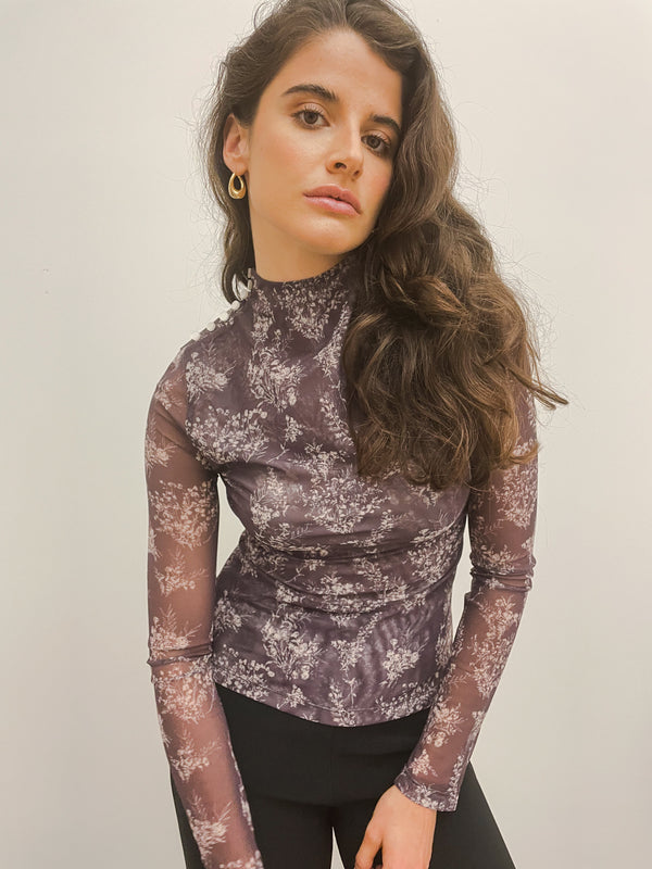 MESH TOP - FLORAL PORTO