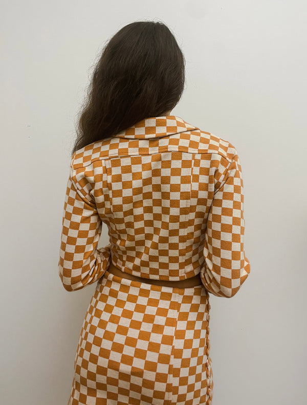 DOLLY SHIRT - YELLOW  DAMIER