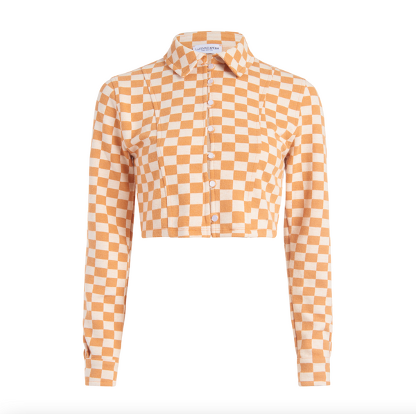 DOLLY SHIRT - YELLOW  DAMIER