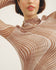 MESH MOCK NECK WAVE NATURAL