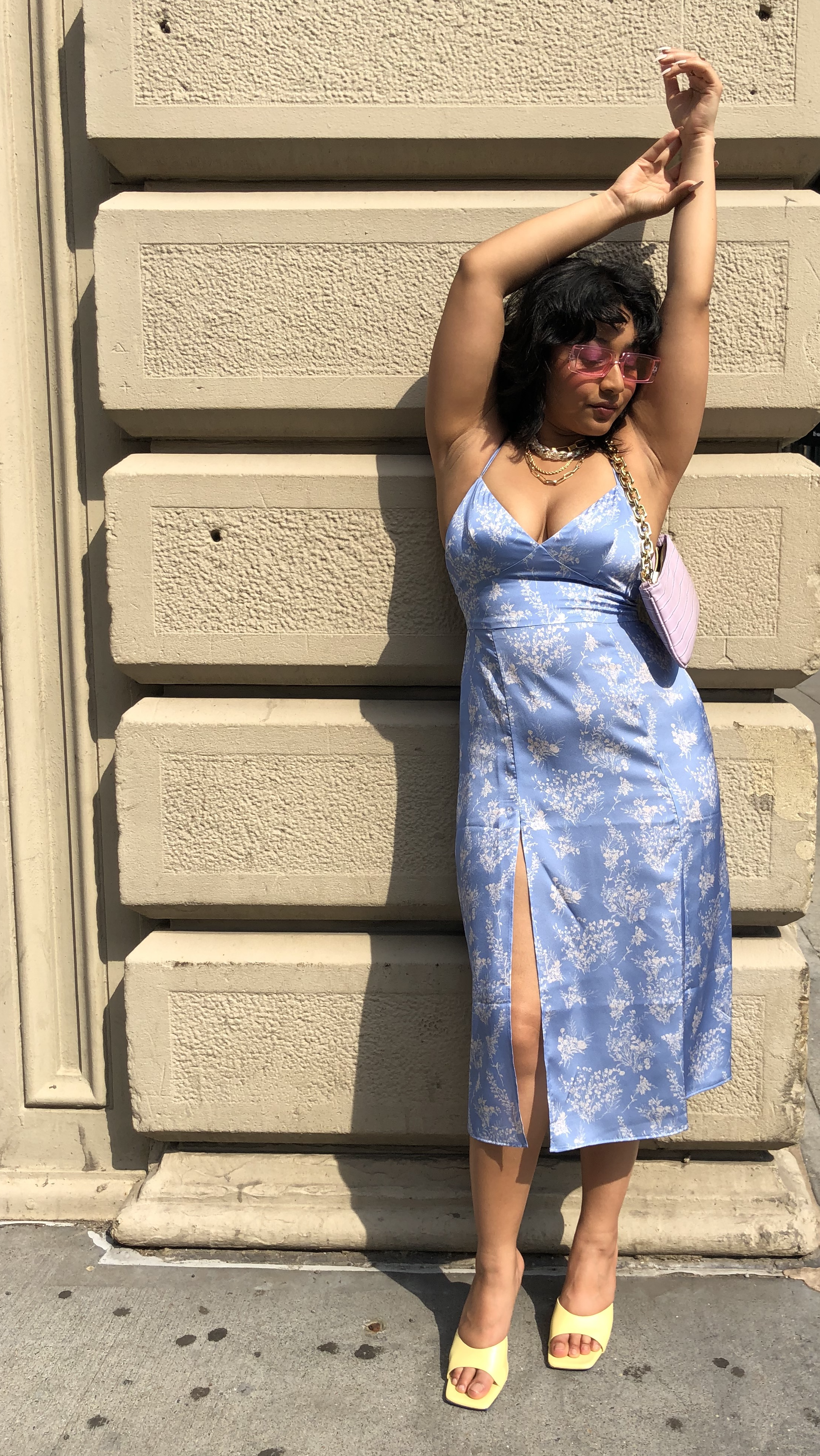 APERO DRESS SLIP DRESS BLUE SKY La Femme Ap ro