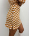 BETTIE SKIRT - YELLOW DAMIER